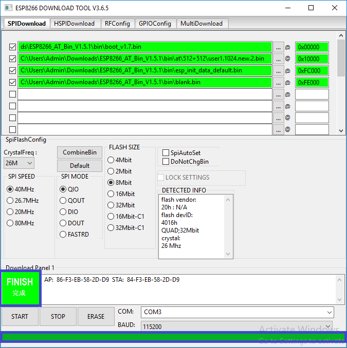Esp32 flash download tool